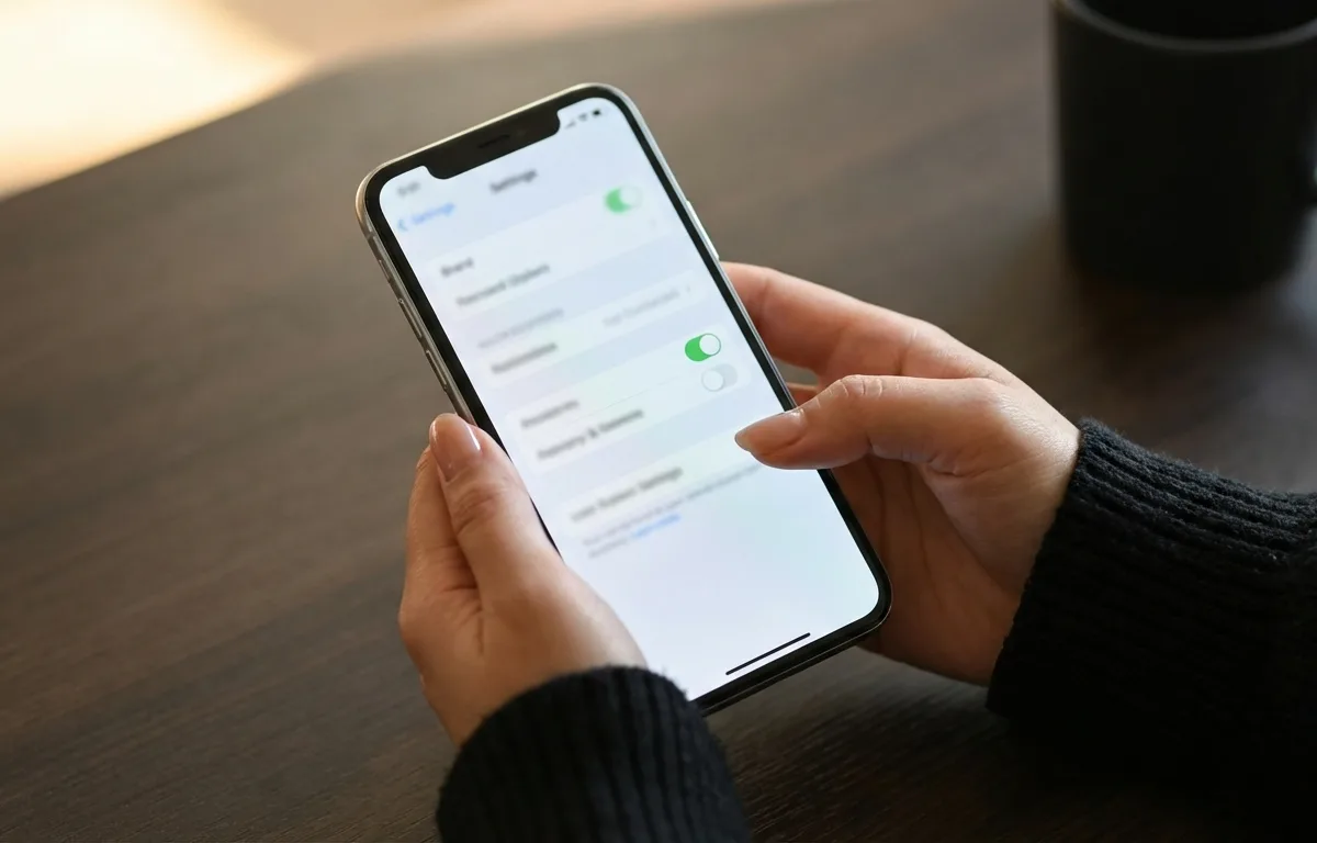 iPhone-inställningar som visar alternativet 